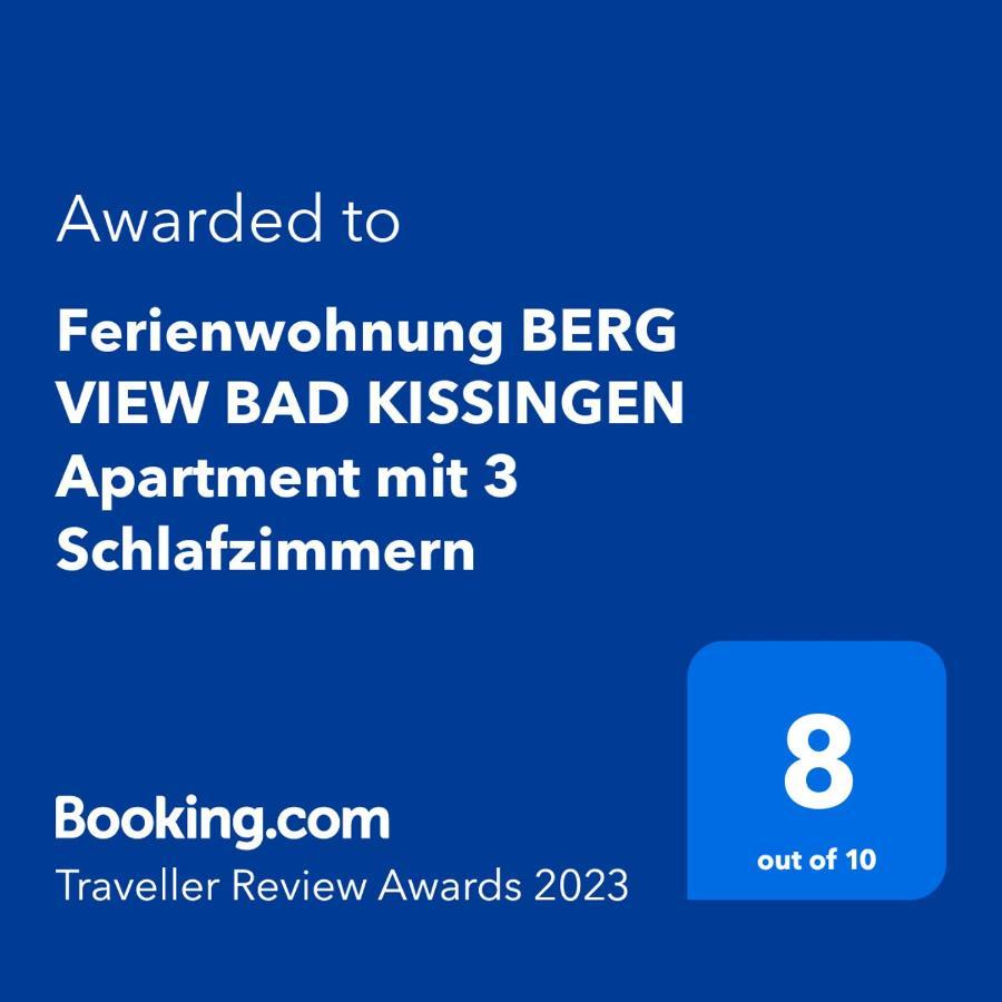 Ferienwohnung Berg View Bad Kissingen Apartment Mit 3 Schlafzimmern Dış mekan fotoğraf